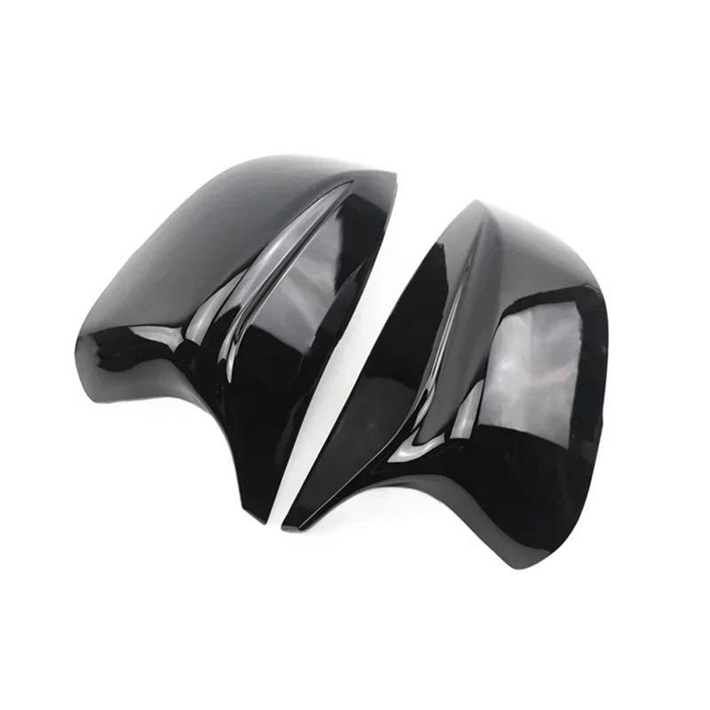 Außenspiegel für Schwarze Spiegelabdeckung mit Carbonfaser-Muster, passend für Infiniti Q50 Q60 QX30 Q70 2014–2022, Paar. Spiegelkappen(Black) von RVIFY