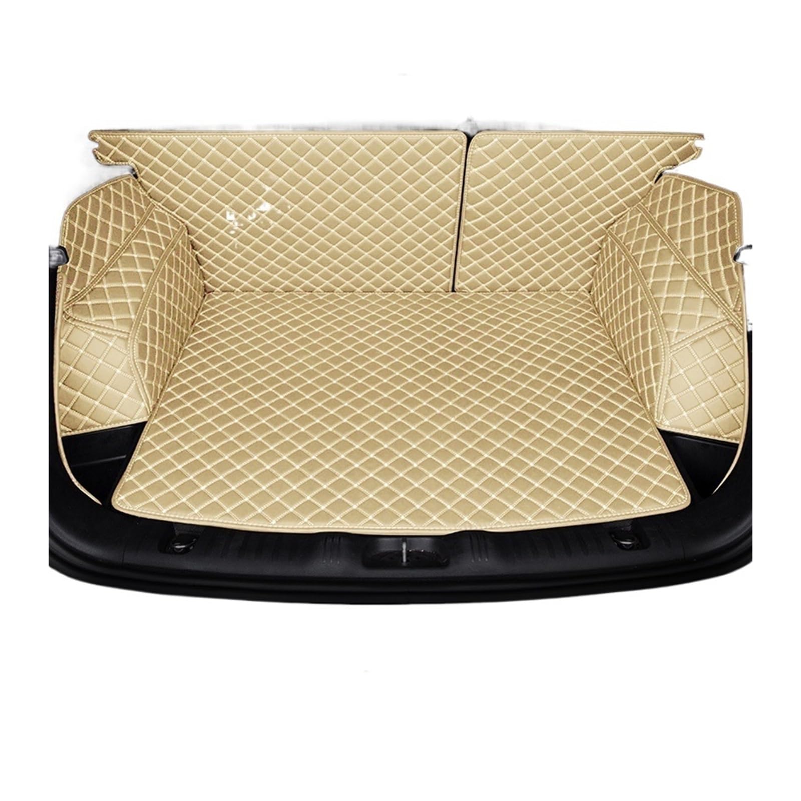 Car Trunk Liner Auto-Kofferraum-Matten Fit für Dodge Journey 2009 2010 2011 2012 2013-2018 Custom Cargo Liner Teppich Kofferraum Schutzmatte(Beige,2009-2015) von RVIFY