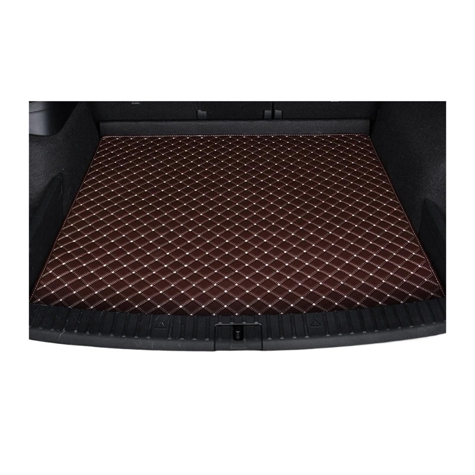 Car Trunk Liner Auto-Kofferraum-Matten Fit für Dodge Journey 2009 2010 2011 2012 2013-2018 Custom Cargo Liner Teppich Kofferraum Schutzmatte(Coffee Line,2016-2018) von RVIFY