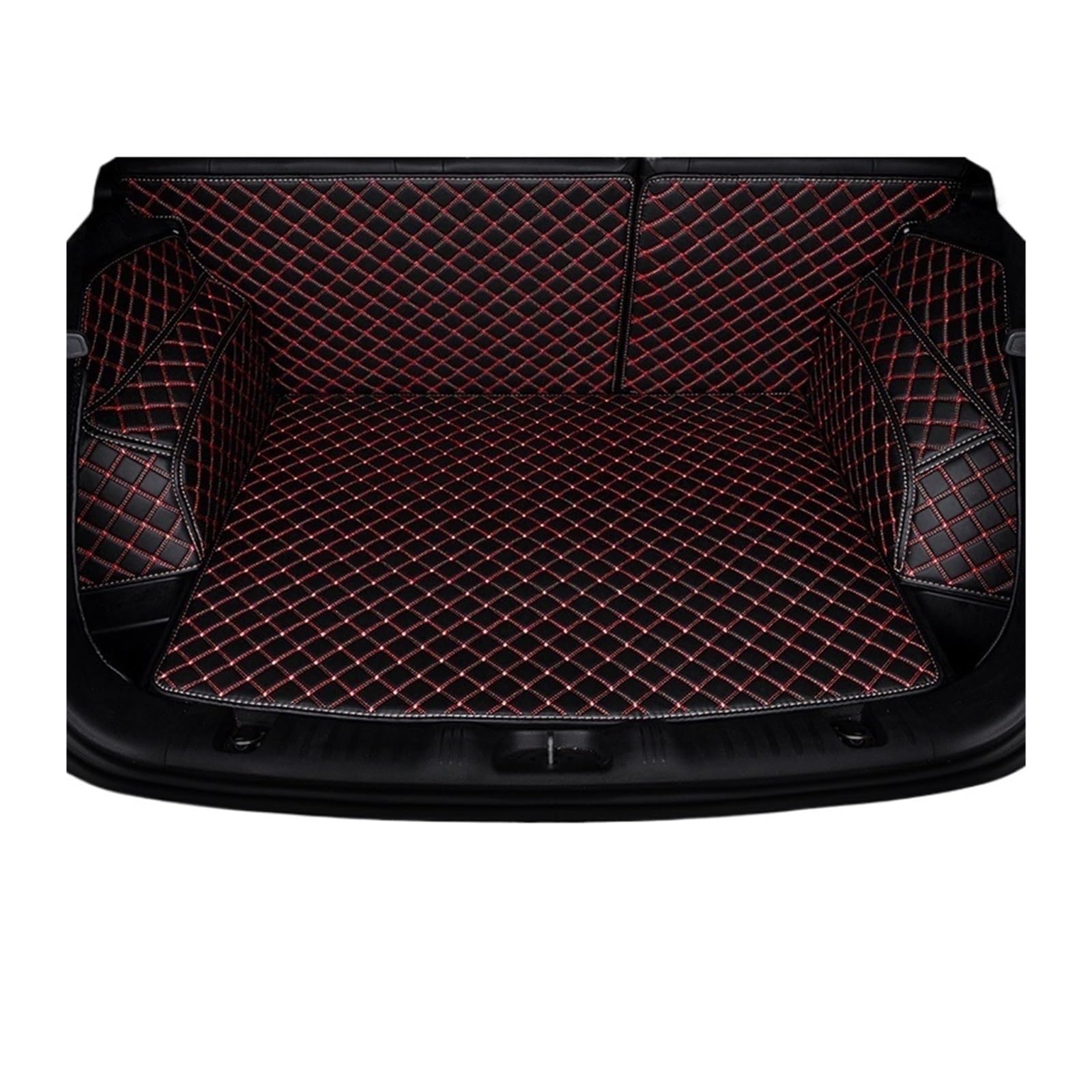 Car Trunk Liner Auto-Kofferraum-Matten Fit für Dodge Journey 2009 2010 2011 2012 2013-2018 Custom Cargo Liner Teppich Kofferraum Schutzmatte(Red,2009-2015) von RVIFY