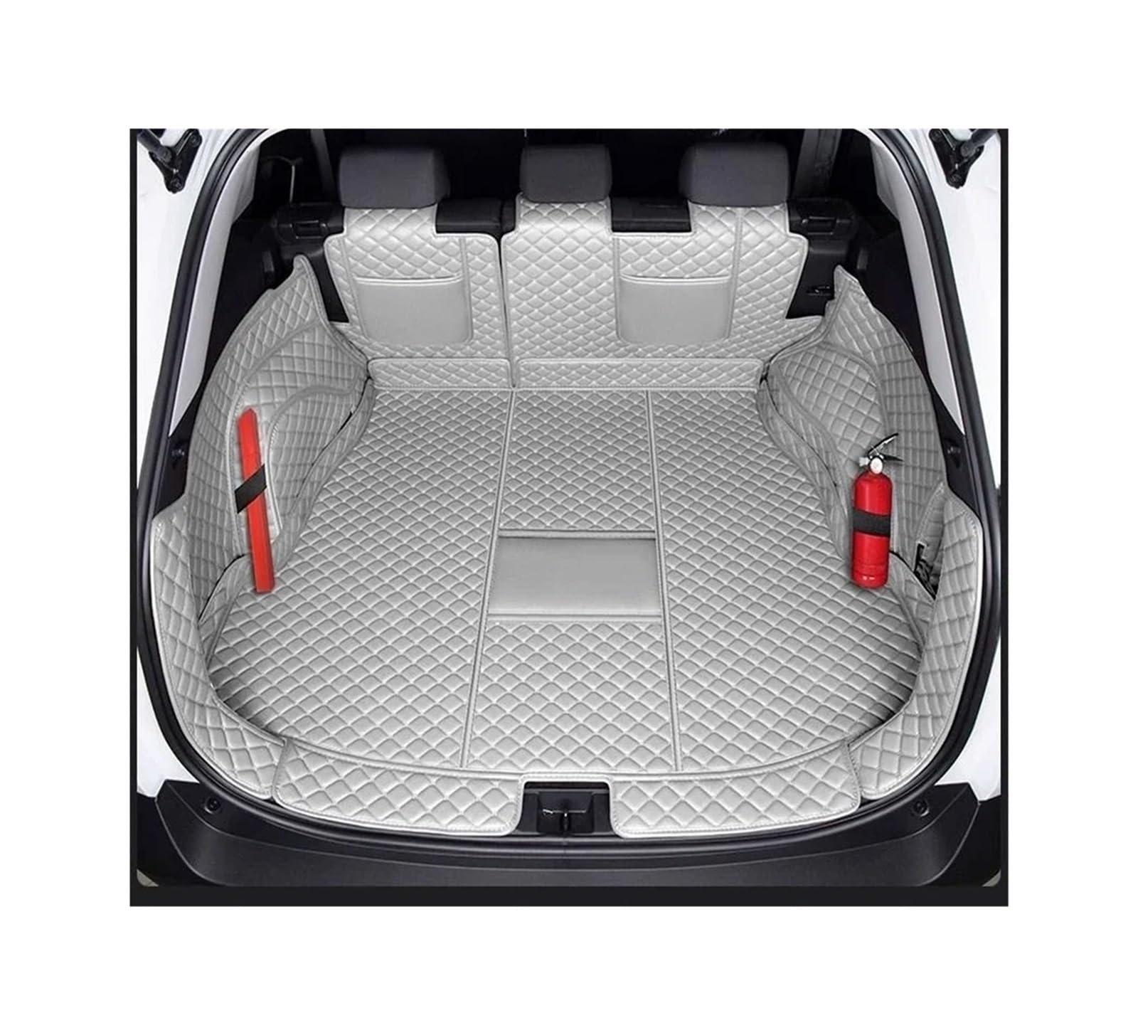 Car Trunk Liner Fit Für Toyota RAV4 2024 2025 Zubehör Kraftstoff PHEV Vollständige Abdeckung Cargo Liner Auto Innen Modifikation Kofferraum Schutzmatte(Full Gray,PHEV) von RVIFY