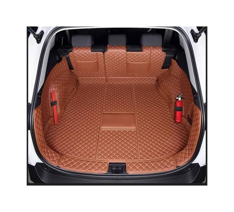 Car Trunk Liner Fit Für Toyota RAV4 2024 2025 Zubehör Kraftstoff PHEV Vollständige Abdeckung Cargo Liner Auto Innen Modifikation Kofferraum Schutzmatte(Full Orange,Fuel) von RVIFY
