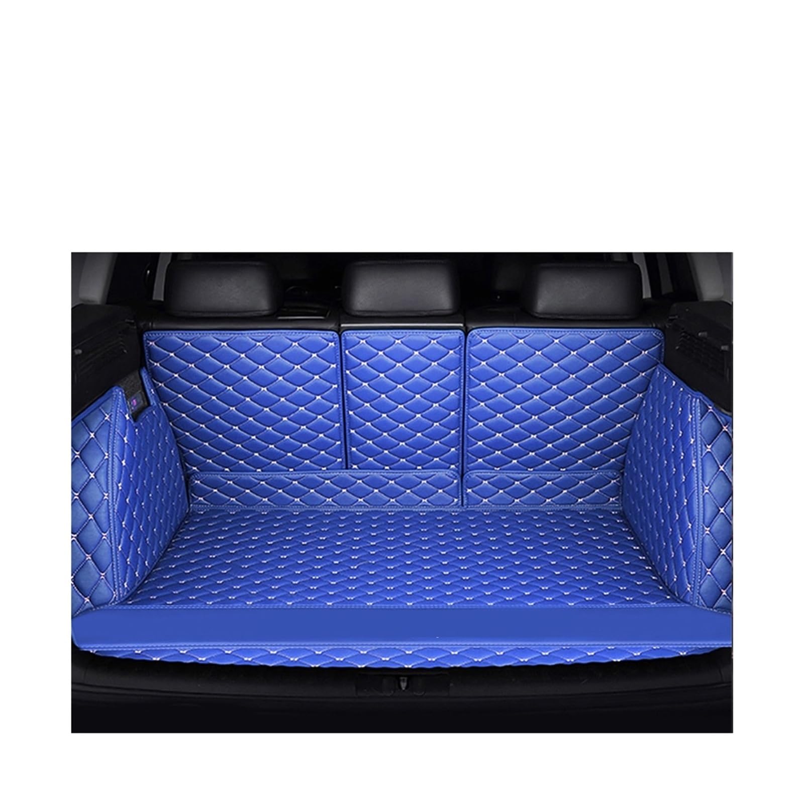 Car Trunk Liner Full Wrap Leder Kofferraummatte FIT Für Ford S-max 2006-2016 Auto Zubehör Kofferraum Schutzmatte(B) von RVIFY