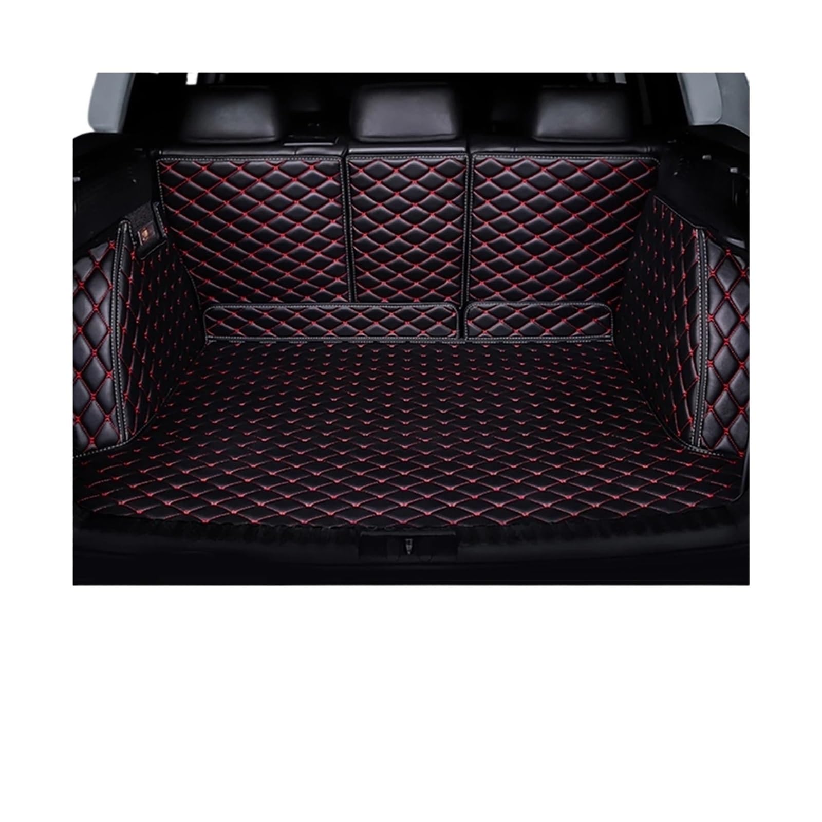 Car Trunk Liner Full Wrap Leder Kofferraummatte FIT Für Ford S-max 2006-2016 Auto Zubehör Kofferraum Schutzmatte(D) von RVIFY