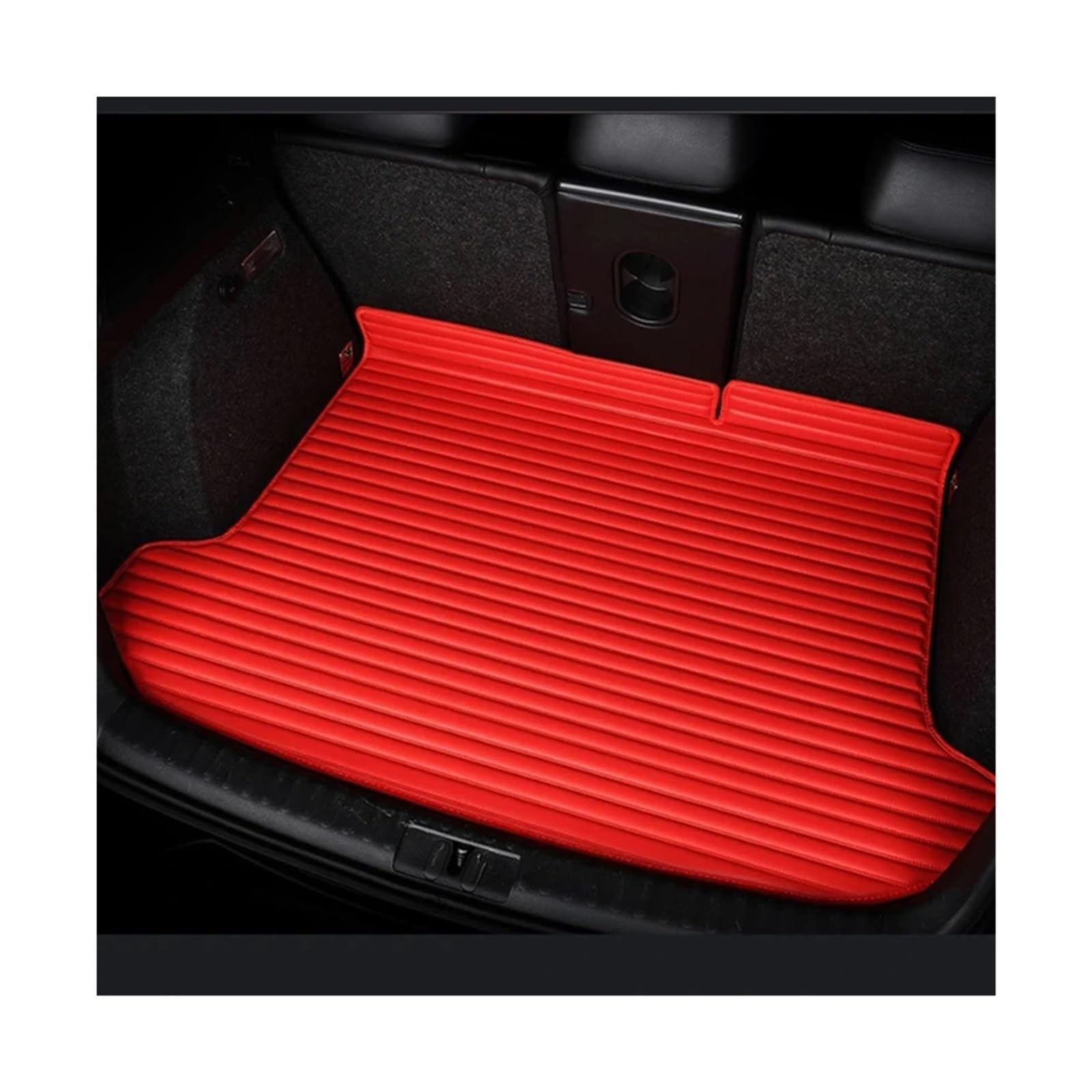 Car Trunk Liner Gestreifte Pu-Leder-Kofferraummatte mit vollständiger Abdeckung, passend für Peugeot 301 307 308 2014–2015 2016–2019 Kofferraum Schutzmatte(05,308 2014-2015) von RVIFY