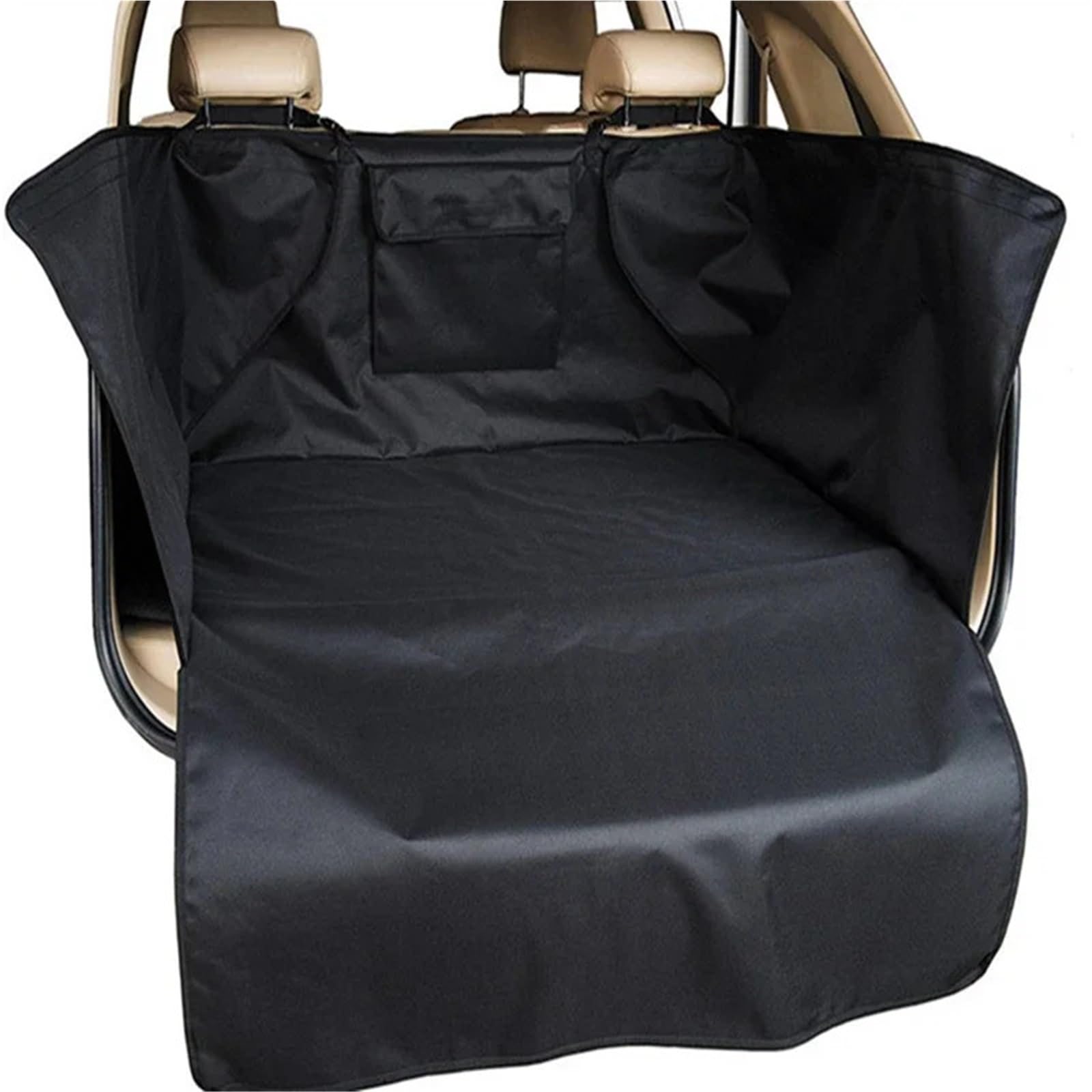 Car Trunk Liner Haustier-Autoabdeckung, wasserdichte Kofferraummatte, für Hunde und Haustiere, Cargo-Liner, rutschfester Autoschutz, Rücksitzbezug mit Taschen Kofferraum Schutzmatte(Black,132x104x43cm Car Trunk Liner Haustier-Autoabdeckung, wasserdichte Kofferraummatte, für Hunde und Haustiere, Cargo-Liner, rutschfester Autoschutz, Rücksitzbezug mit Taschen Kofferraum Schutzmatte(Black,132x104x43cm von RVIFY