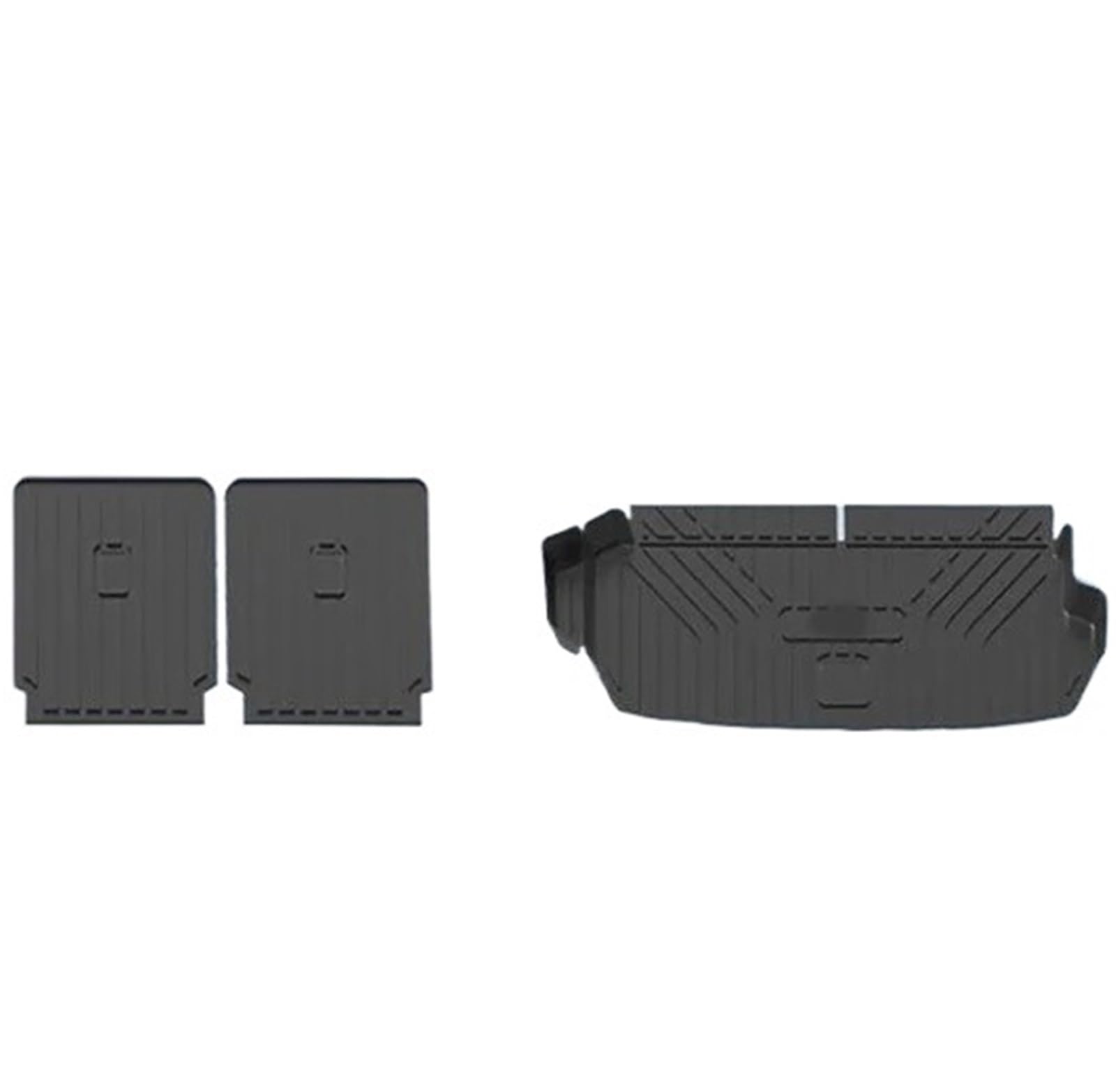 Car Trunk Liner Kofferraummatte passend für Audi Q7 4M 7 Sitze 2016–2023 2017 2018 Kofferraum-Gummi-Cargo-Liner Teppichschutzabdeckung Kofferraum Schutzmatte(COLORLESS) von RVIFY