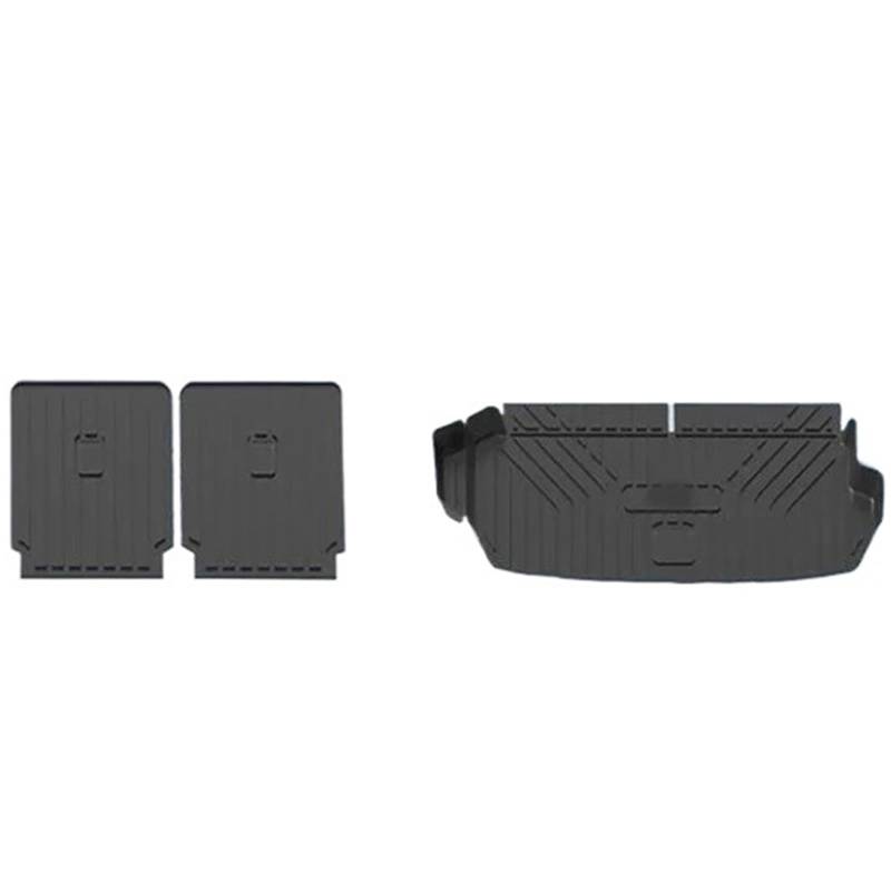 Car Trunk Liner Kofferraummatte passend für Audi Q7 4M 7 Sitze 2016–2023 2017 2018 Kofferraum-Gummi-Cargo-Liner Teppichschutzabdeckung Kofferraum Schutzmatte(COLORLESS) von RVIFY