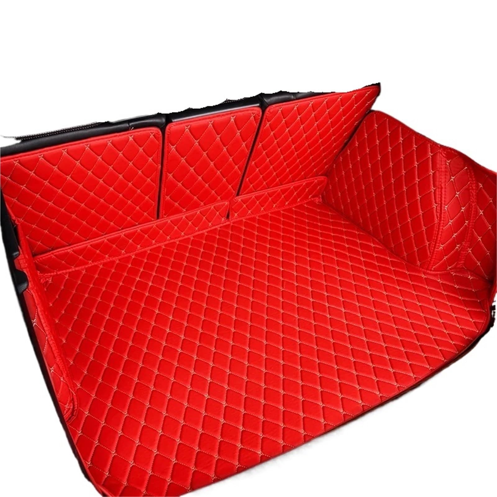 Car Trunk Liner Kofferraumwanne passend für Avatr 07 2024 2025 2026 2027, wasserdichter Teppich, Kofferraummatte, Teppiche, Aufbewahrungsunterlage Kofferraum Schutzmatte(Red-1) von RVIFY