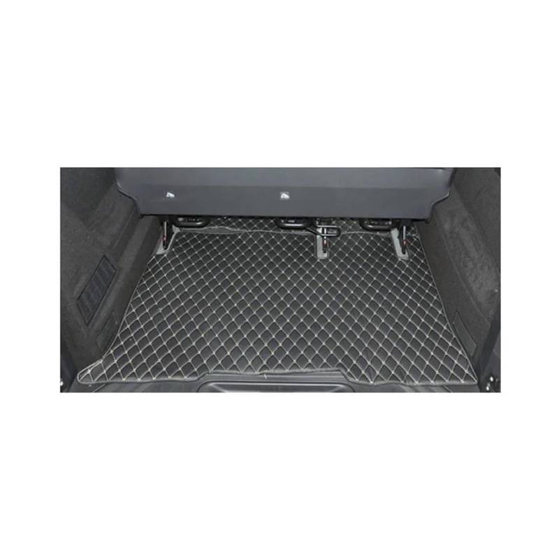 Car Trunk Liner Komplettset Auto-Fußmatten + Kofferraummatte passend für Mercedes Benz Viano 7 8 Sitze W639 2020–2004, wasserdichte Teppiche Kofferraum Schutzmatte(Beige) von RVIFY