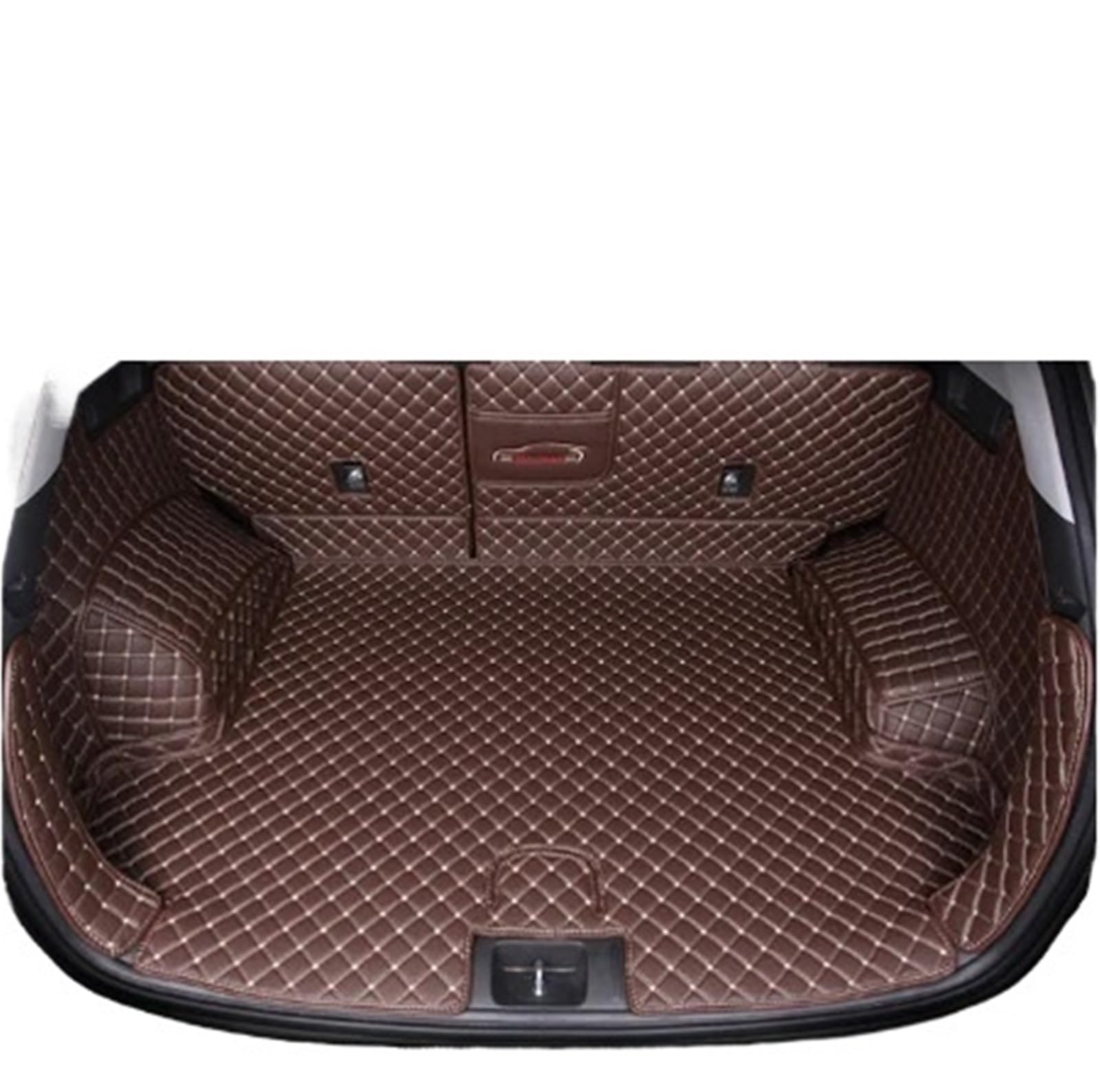 Car Trunk Liner Leder Kofferraum Matte Fit Für Hyundai Tucson 2016 2017 2018 2019 2020 SUV Cargo-Liner Kofferraum Schutzmatte(Coffee 2) von RVIFY