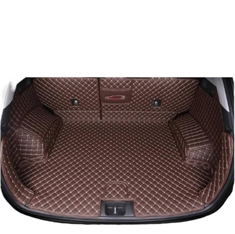 Car Trunk Liner Leder Kofferraum Matte Fit Für Hyundai Tucson 2016 2017 2018 2019 2020 SUV Cargo-Liner Kofferraum Schutzmatte(Coffee 2) von RVIFY