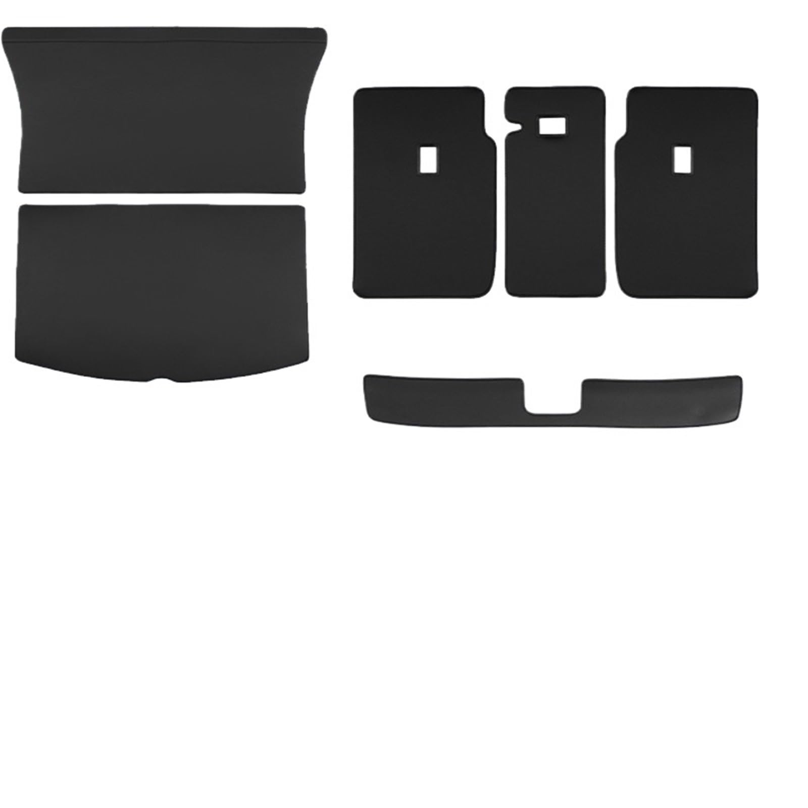 Car Trunk Liner Passend für Tesla Model Y Juniper 2025+ Leder-Kofferraummatten für die Rücksitzlehne, Allwetter-Liner, Anti-Kick-Pad für Haustiere Kofferraum Schutzmatte(Full Set Brown) von RVIFY