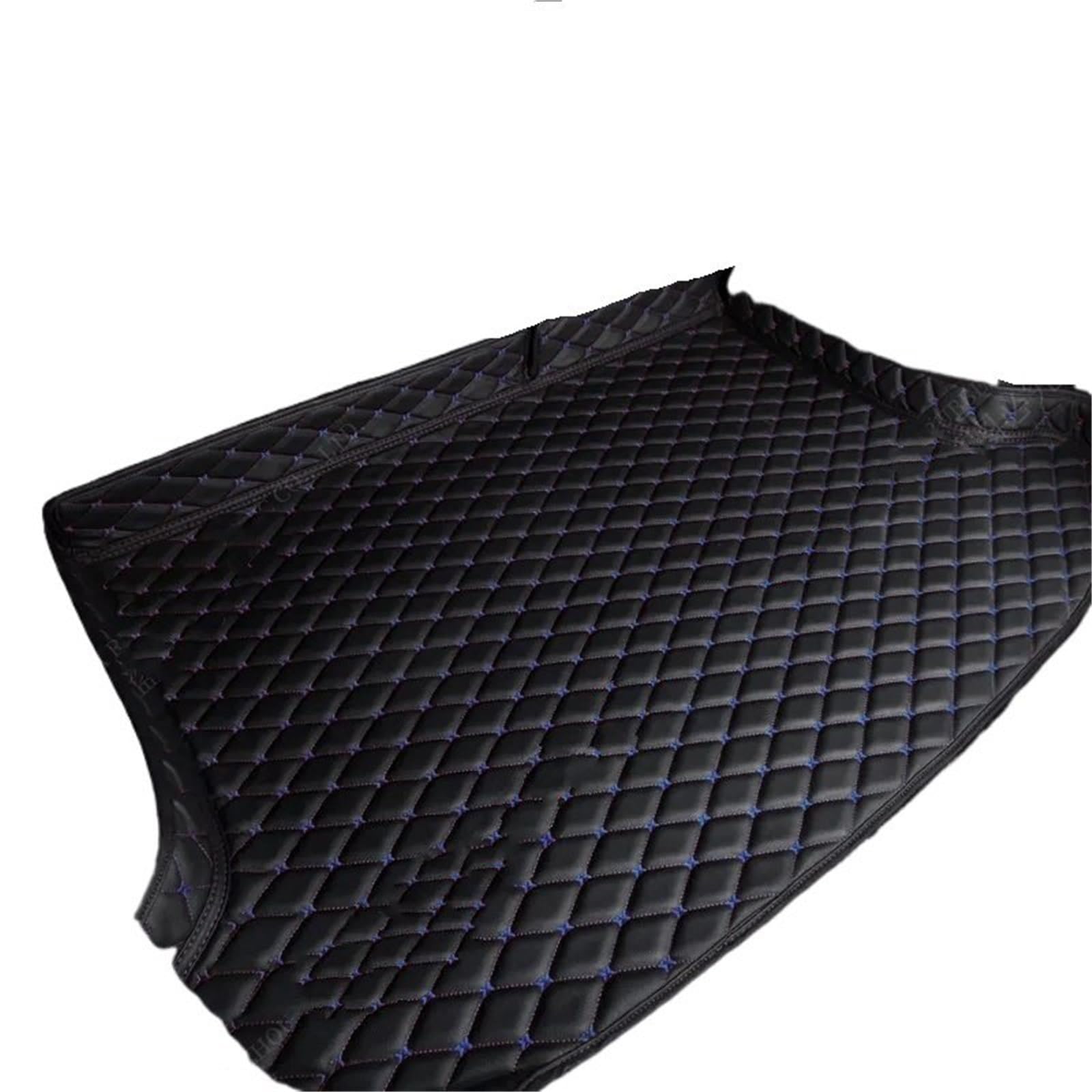 Car Trunk Liner Passend für Volvo XC60 2018 2019 2020 2021 2022 2023 2024 2025 Kofferraummatte Custom Waterproof Cargo Liner Kofferraum Schutzmatte(Black-Blue) von RVIFY