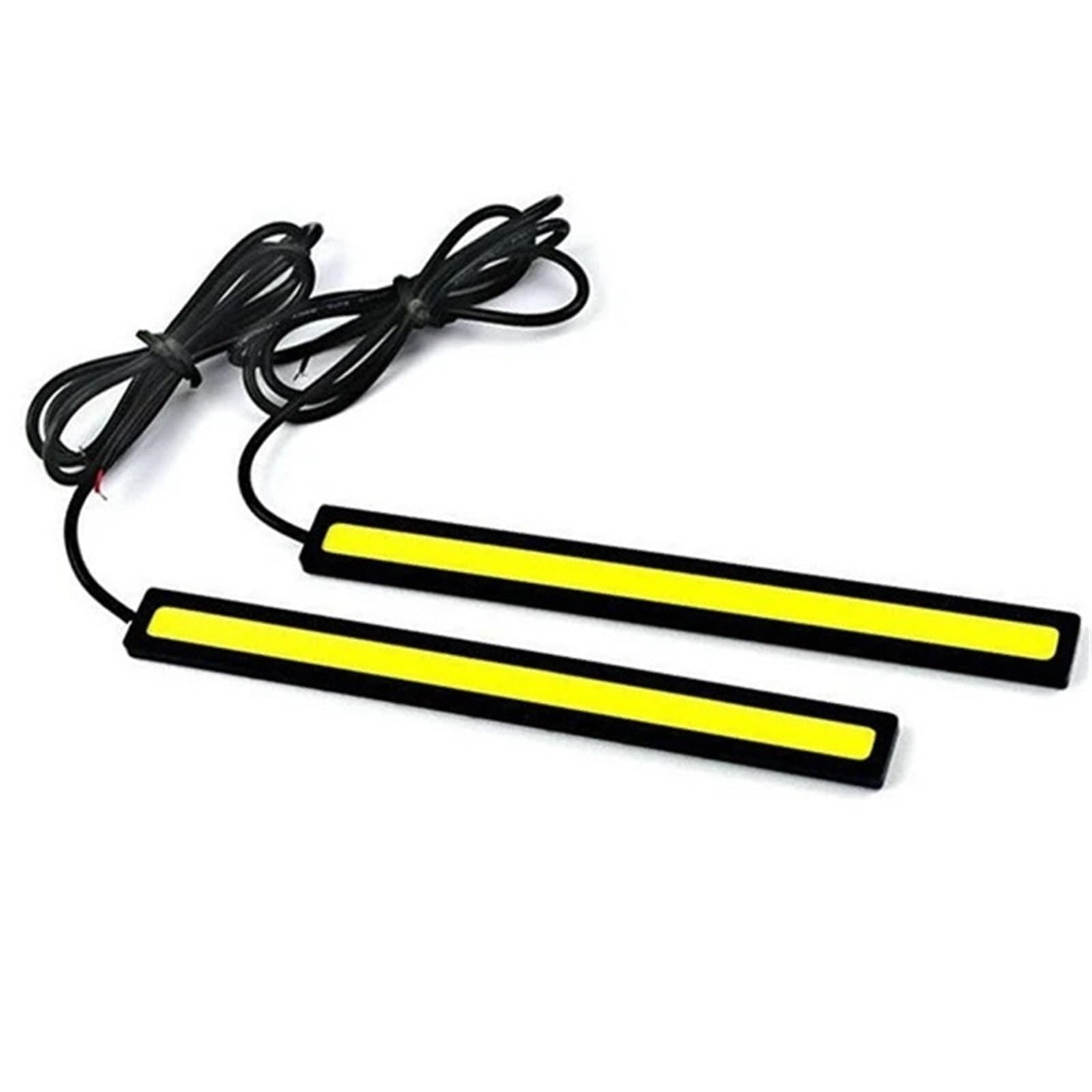 RVIFY Rücklicht Komp LED Auto COB Tagfahrlicht Super Helle Niedriger Verbrauch Auto DRL Nebel Fahren Lampe 12V DRL Lampe Universal Mehrfunktionsleuchte(White) von RVIFY