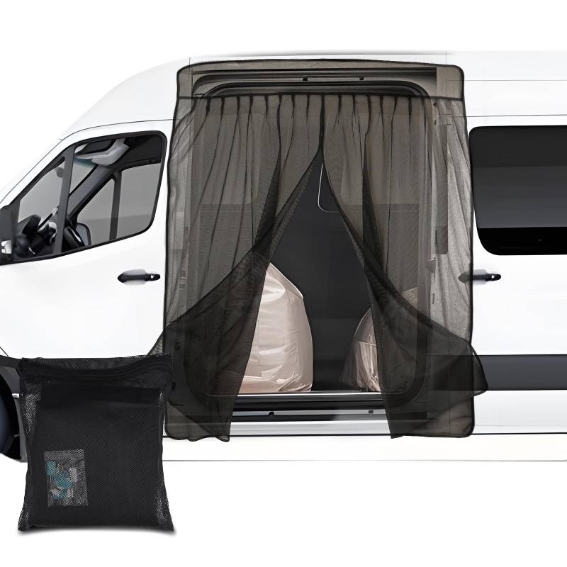 RVINGPRO Van Bug Sichtschutz für Sprinter, Universalgröße, magnetisches Moskitonetz für Ford Transit, ProMaster und andere Wohnmobile, Wohnmobile, RV-Schiebetür-Insektengitter, Van Life Essentials von RVINGPRO