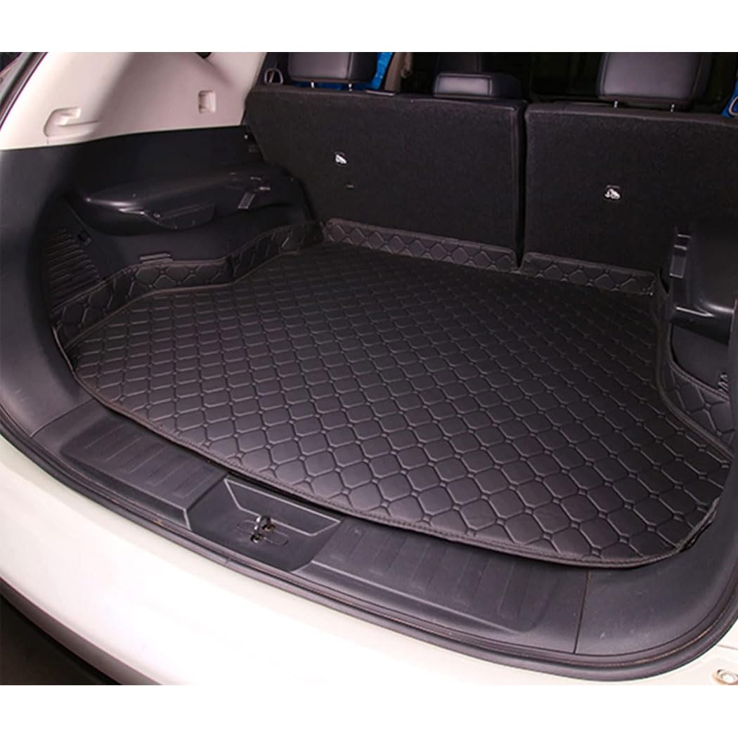 Für Mazda CX-5 CX5 CX 5 2013-2016 Kofferraummatten Auto Rutschfester Kofferraummatte Kunstleder Kratzfest Kofferraumwanne Teppich Kofferraum Zubehör,D/Black-2 von RWRAPS