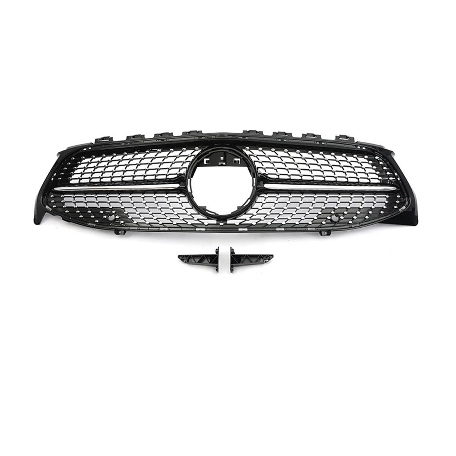 Kühlergrille Für CLA Für GT Diamond Für W118 CLA180 CLA200 CLA250 CLA260 CLA45 2019-2023 Frontstoßstangengrill Schwarz Silber Kühlergrill Vorne(Diamond Black WO) von RWRPQEDEXM