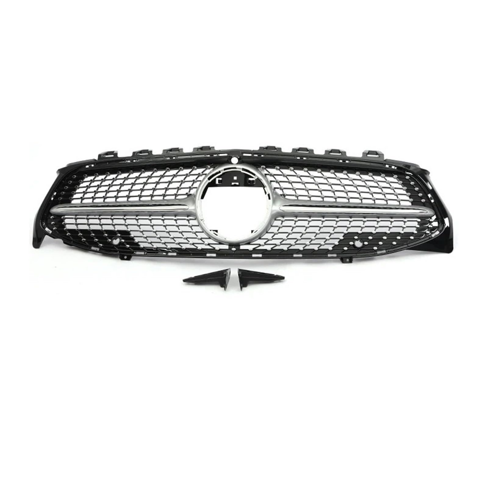Kühlergrille Für CLA Für GT Diamond Für W118 CLA180 CLA200 CLA250 CLA260 CLA45 2019-2023 Frontstoßstangengrill Schwarz Silber Kühlergrill Vorne(Diamond Sliver with) von RWRPQEDEXM