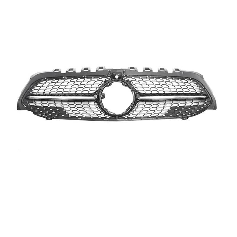 Kühlergrille Für CLA-Klasse X118 C118 W118 Für GT Coupe Shooting Brake 2020-2023 2022 Autogrill Schwarz Silber Frontstoßstangengrill Kühlergrill Vorne(Diamonds-Black 360) von RWRPQEDEXM