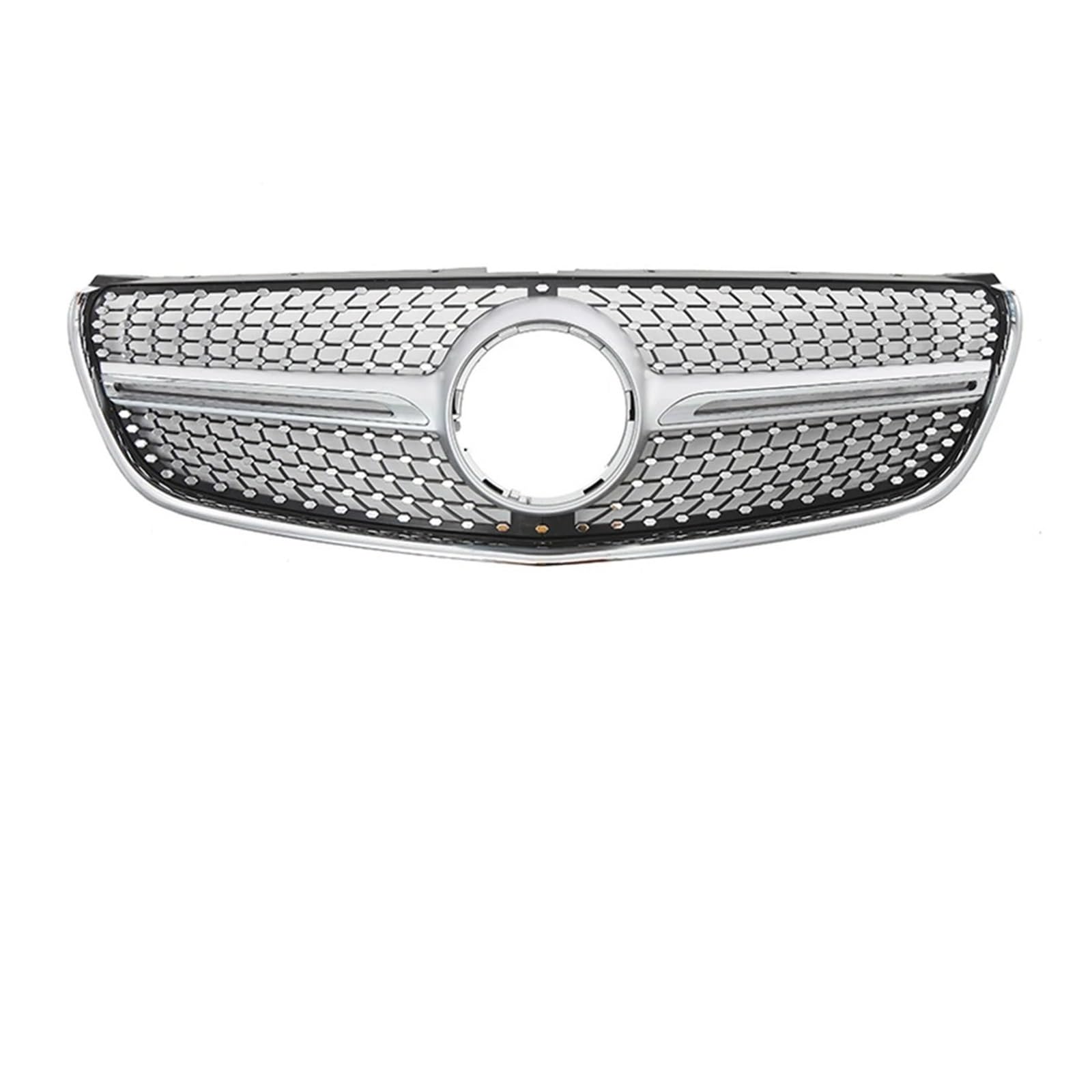 Kühlergrille Für V-Klasse W447 V250 V260 Für GTR Style 2016-2020 Auto Glänzend Frontstoßstangengrill Chrom Diamanten Stil Gitter Kühlergrill Vorne(Diamonds-Silver) von RWRPQEDEXM