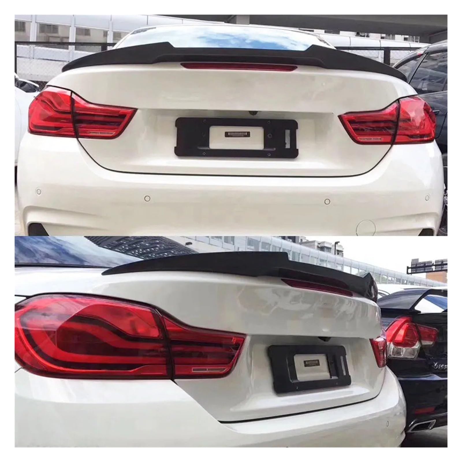 Spoiler Für 4er F33 Für PSM Styling Heckklappe Kotflügel Spoiler Lippe Heck Auto Tuning Zubehör Flügel Lip(Print Pattern) von RWRPQEDEXM
