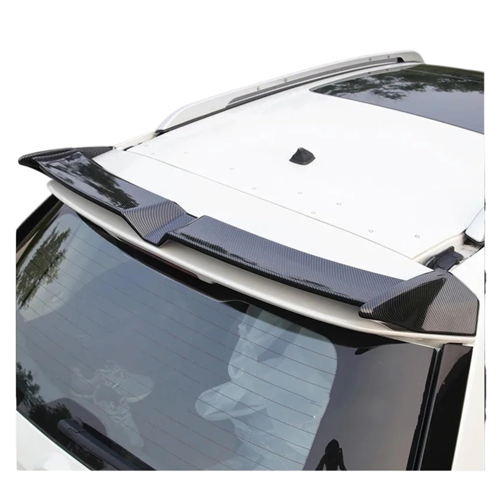 Spoiler Für Rogue Für X-Trail 2014-2019 Auto Styling Hinten Dach Spoiler Stamm Boot Lip Flügel Flügel Lip(Carbon Fiber Patter) von RWRPQEDEXM