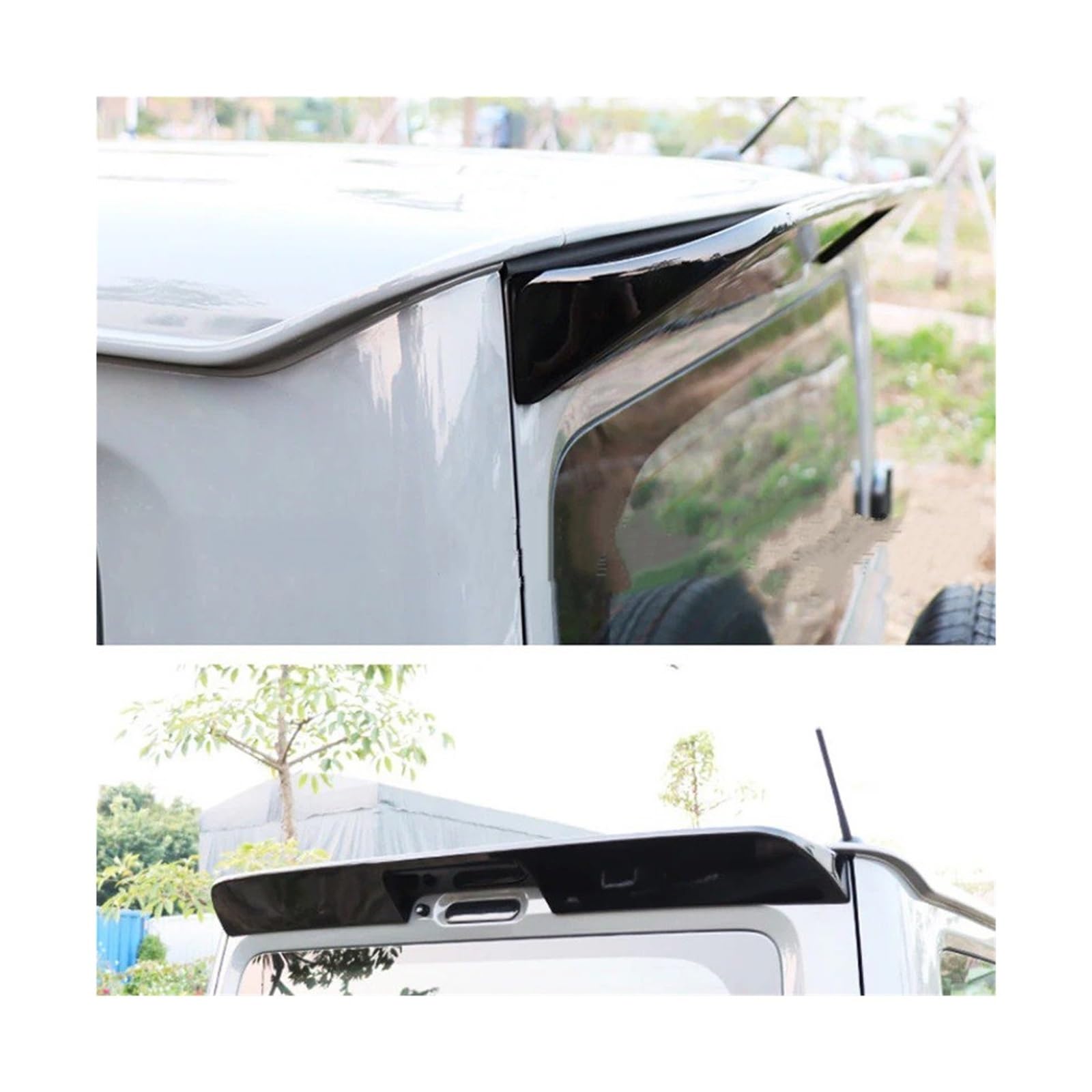 Spoiler Für Suzuki Für Jimny JB64 JB74 2019 2020 2021 2022 Heckspoiler Heckspoiler Kofferraumlippe Heckspoiler Auto Styling Flügel Lip(Glossy Black) von RWRPQEDEXM