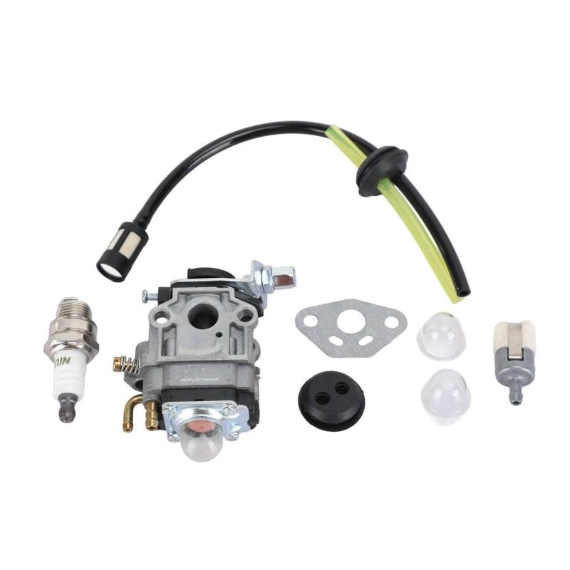 Vergaser Carburetor Für TH23 Für TH26 Für TH34 23CC 25CC 26CC 33CC 35CC Rasenmäher Motorrad Vergaser Kit Zündkerze Filter Linie Vergaser Kit von RWRPQEDEXM