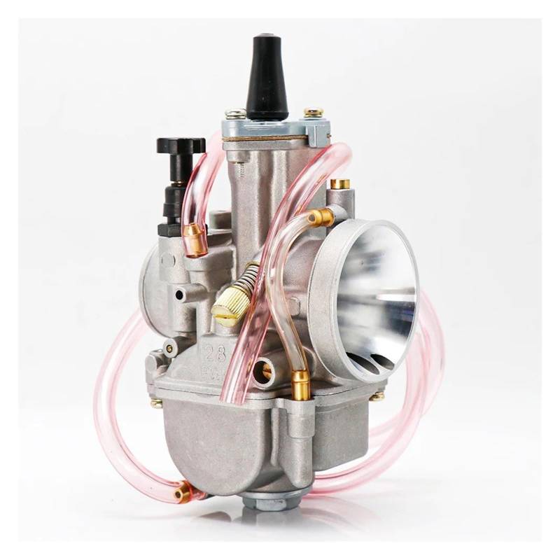 Vergaser Carburetor Motorradvergaser Vergaser Mit Luftfilter Dit Pit Bike Moped Für Keihin Für CB Für PWK 21 24 26 28 30 32 34 Mm 2/4T Vergaser Kit(28mm) von RWRPQEDEXM