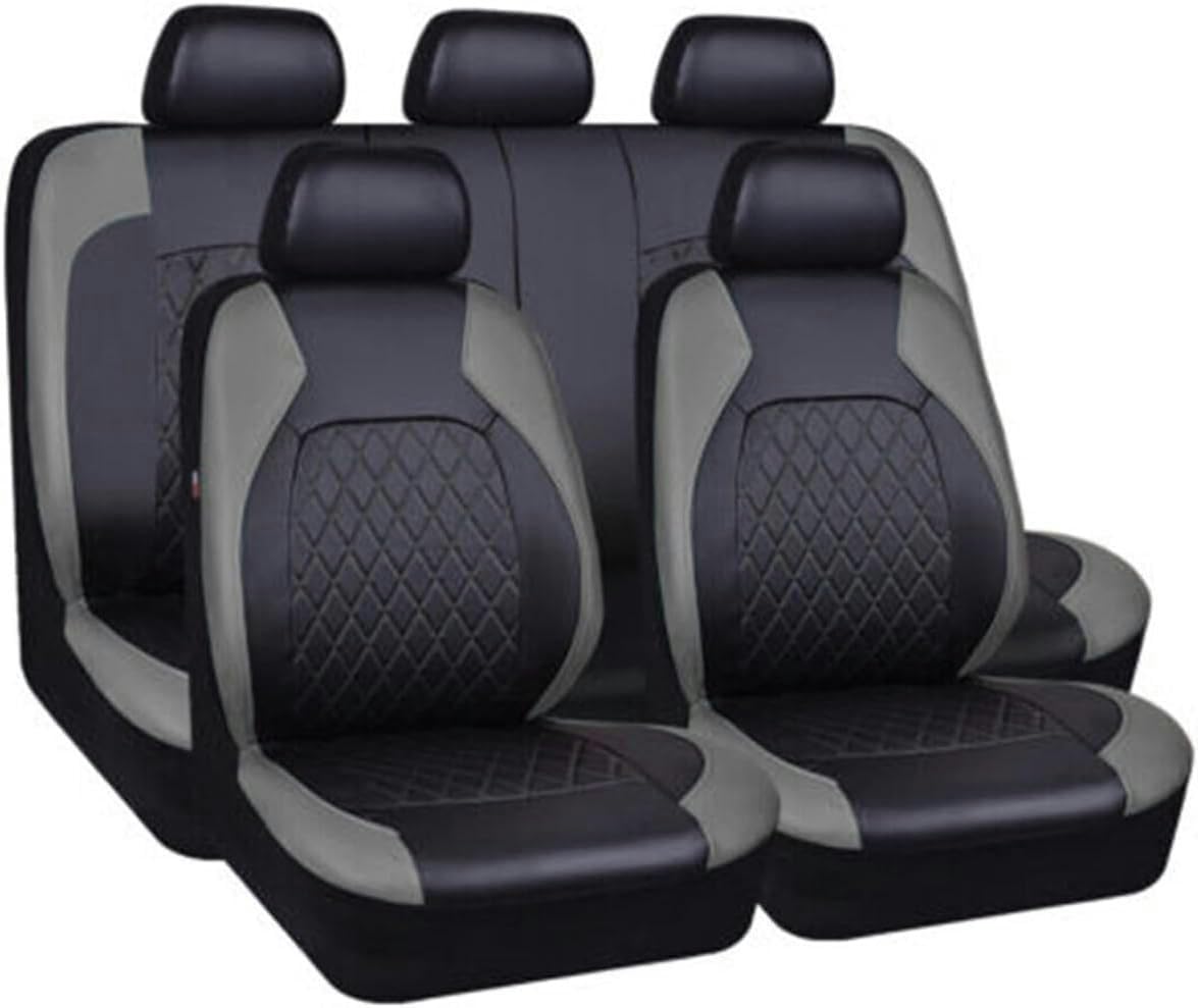 RWTECH Sitzbezüge Auto Autositzbezüge Universal Set für Audi A4 B9 allroad A4 B6 8E A4 B7 8E A4 B8 8K Avant Auto Zubehör,Schwarzgrau von RWTECH