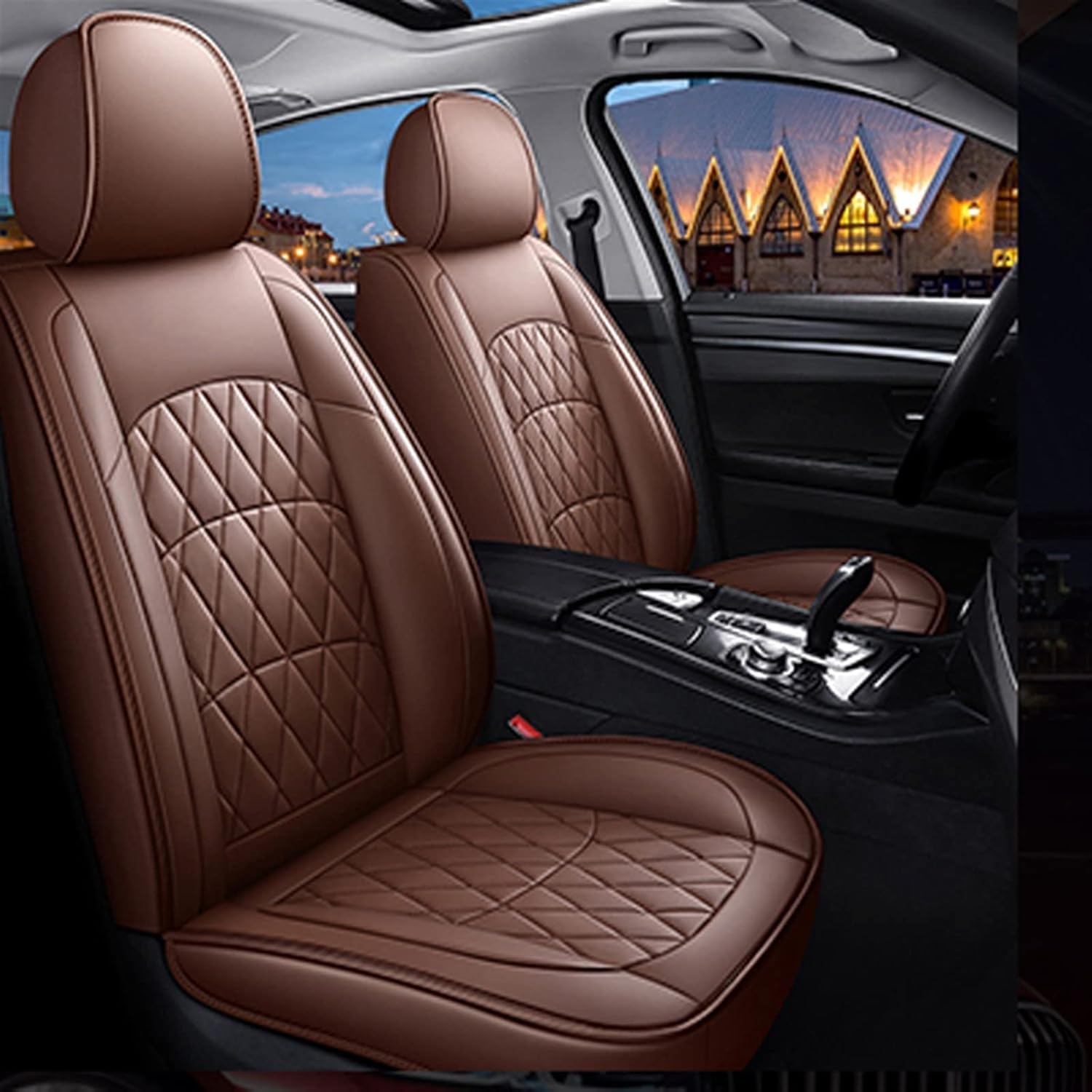 RWTECH Sitzbezüge Auto Autositzbezüge Universal Set für Tacoma FJ Cruiser Matrix Venza C-HR Echo Tundra Yaris Auto Zubehör, braun RWTECH Sitzbezüge Auto Autositzbezüge Universal Set für Tacoma FJ Cruiser Matrix Venza C-HR Echo Tundra Yaris Auto Zubehör, braun von RWTECH