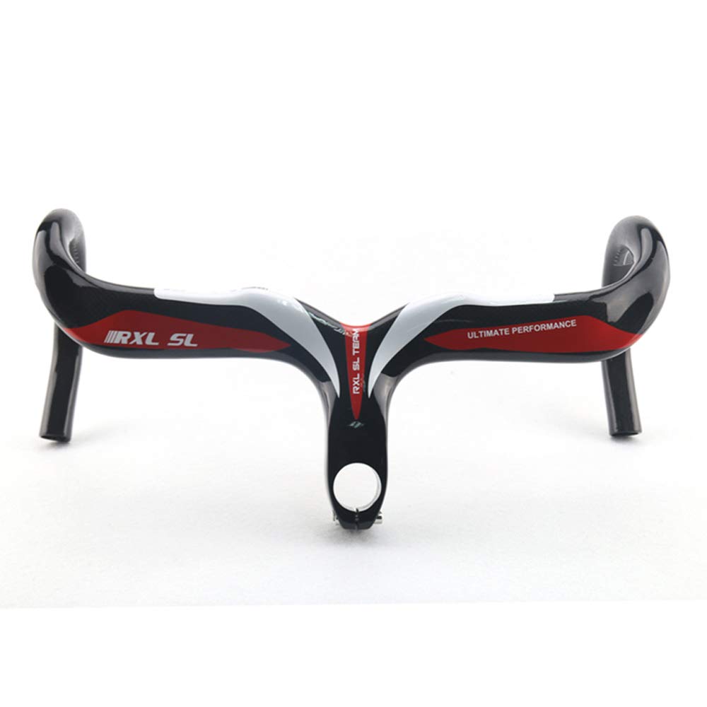 RXL SL 1-1/8" rennrad Carbon Lenker rot 3K glänzend internes Routing Lenker rennrad Carbon 440 * 100mm von RXL SL