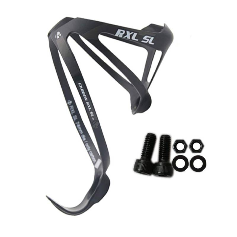RXL SL Fahrrad trinkflaschenhalterung flaschenhalter Fahrrad Carbon MTB flaschenhalter getränkehalter Fahrrad Schwarz UD matt 20g fahrradflaschenhalter von RXL SL
