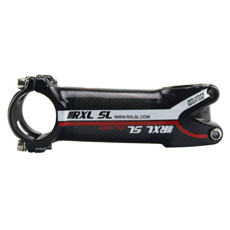 RXL SL MTB Vorbau 31,8 mm Kohlefaser + Aluminiumlegierung Rennrad Vorbau 3K glänzend rot 6 Grad 120mm von RXL SL