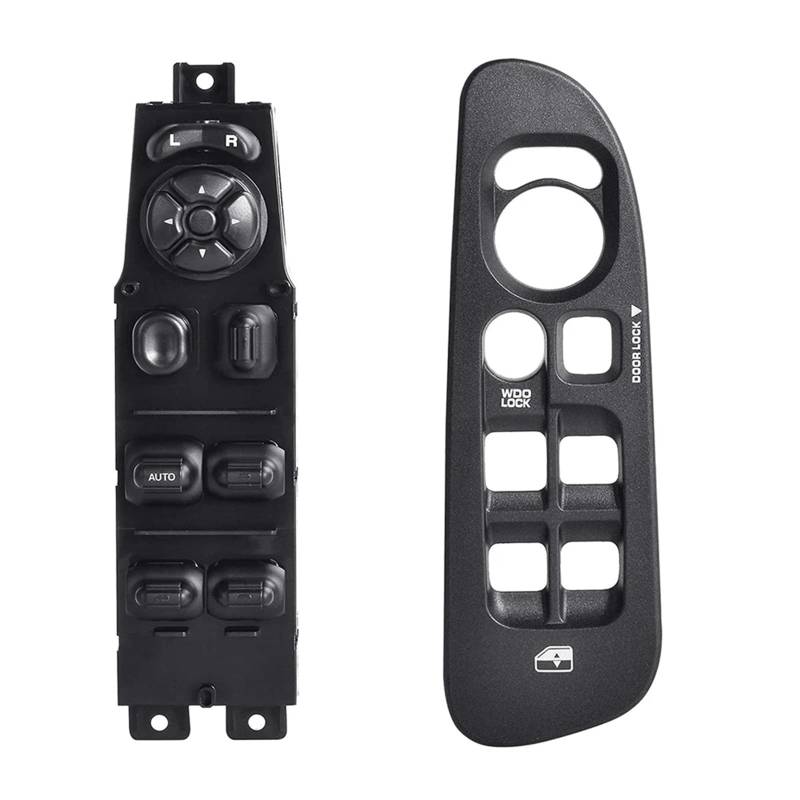 Fensterheber Knopf Für Dodge Für Ram 1500 Für Dakota Für Durango 2002 2003 2004 2005 2006-2008 Master Fahrerseite Fensterheber Schalter Und Lünette Panel 56049805AB Autofenster-Taste(1 Set.) von RXRJSU