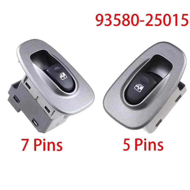 Fensterheber Knopf Für Hyundai Für Accent 2000 2001 2002 2003 2004 2005 2006 5 Pins 7 Pins Auto Elektrische Fensterheber Mater Schalter Taste 93580-25015 9358025015 Autofenster-Taste(2St) von RXRJSU
