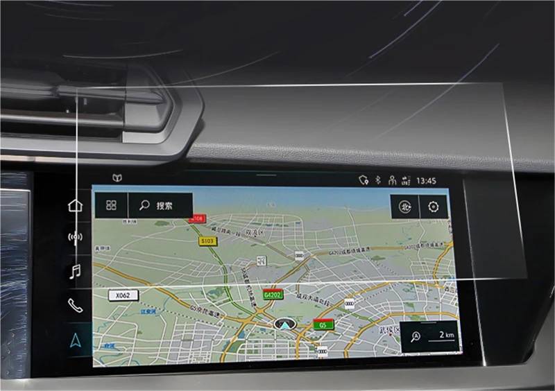 GPS-Navigations-Displayschutz Für A3 Für 8Y Für Sline Für S3 2021 2020 Limousine Fließheck Auto Innen Zubehör Auto Navigation Gehärtetem Glas Screen Protector Film(Navigation) von RXRJSU