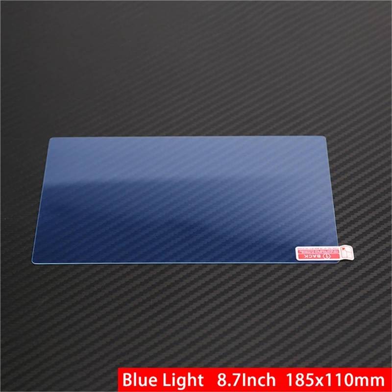 GPS-Navigations-Displayschutz Für A4 Für B9 Für A5 Für S4 Für S5 Für Q5 2017 2018 2019 2020 Gehärtetes Glas Auto Navigation Screen Protector Film LCD Aufkleber Zubehör(8.7inch 185X110 Blue) von RXRJSU