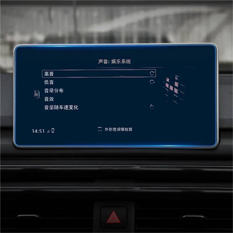 GPS-Navigations-Displayschutz Für A4 Für B9 Für S4 Für A5 Für S5 Für Q5 2016 2017-2019 Auto GPS Radio Navigation Armaturenbrett Screen Protector Display Film LCD Gehärtetes Glas(220x110mm) von RXRJSU