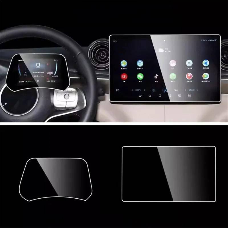 GPS-Navigations-Displayschutz Für BYD Für Dolphin 2022 2023 12,8 Zoll GPS Navigation Und Instrument LCD Bildschirm Gehärtetem Glas Schutz Film Auto Innen(GPS and Instrument) von RXRJSU