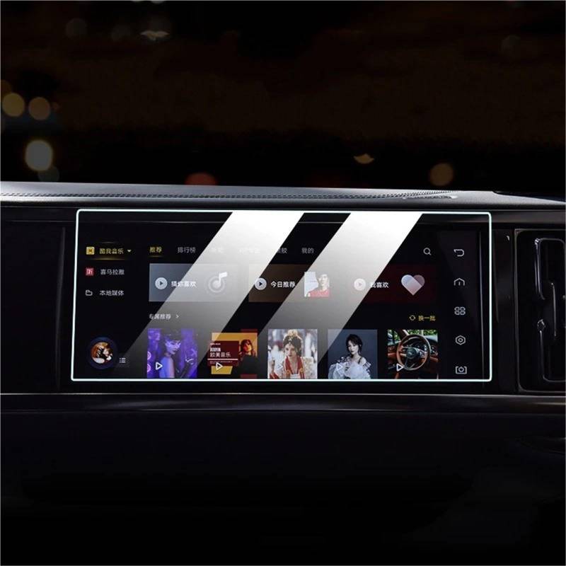 GPS-Navigations-Displayschutz Für BYD Für Gleichung Für Leopard Für Leopard 5 2023 Auto Innen Zubehör Auto Navigation Gehärtetem Glas Screen Protector Film(Passenger Panel) von RXRJSU