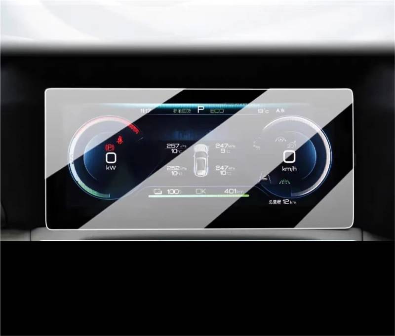 GPS-Navigations-Displayschutz Für BYD Für Yuan UP 2024 LCD Auto Radio 12,8 Zoll GPS Navigation Gehärtetem Glas Und Dashboard Screen Film Schutz(Dashboard) von RXRJSU