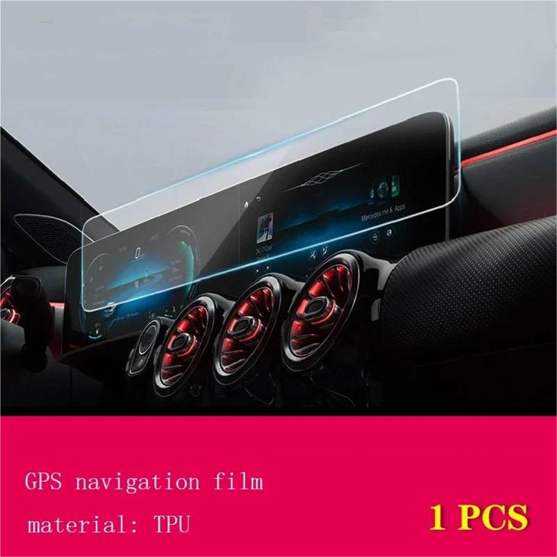 GPS-Navigations-Displayschutz Für Benz Für A-Klasse Für W177 2019 2020 2021 2022 2023 Auto GPS Navigation Film LCD Bildschirm Gehärtetem Glas Schutz Film Anti-Scratch Refit(TPU 1PCS) von RXRJSU