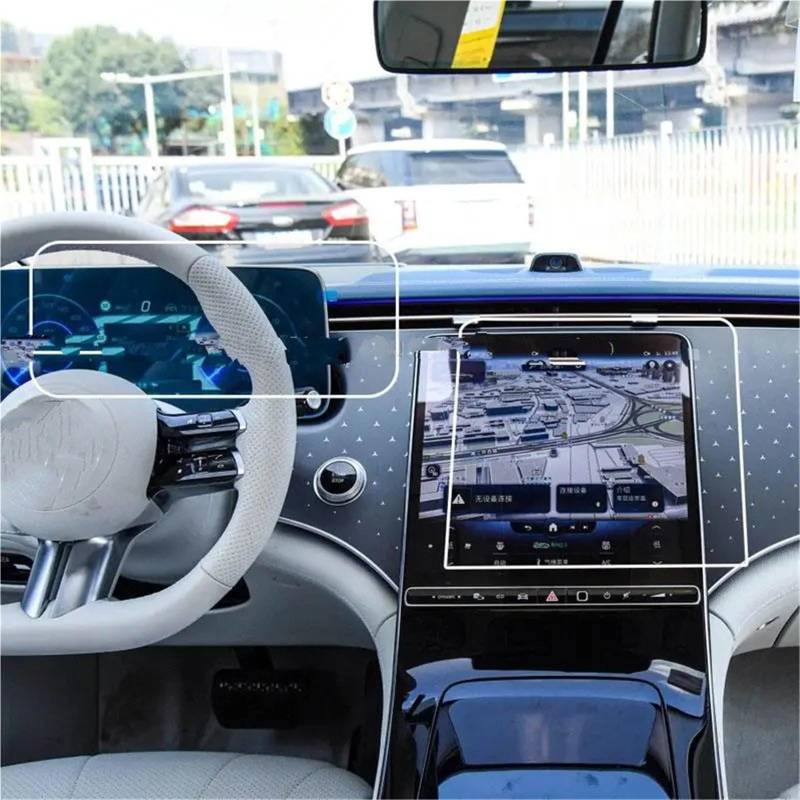 GPS-Navigations-Displayschutz Für Benz Für EQE 500 Für EQE 350 2023 Auto GPS-Navigation Und Instrument LCD Anti-Scratch-Film Gehärtetem Glas Screen Protector von RXRJSU