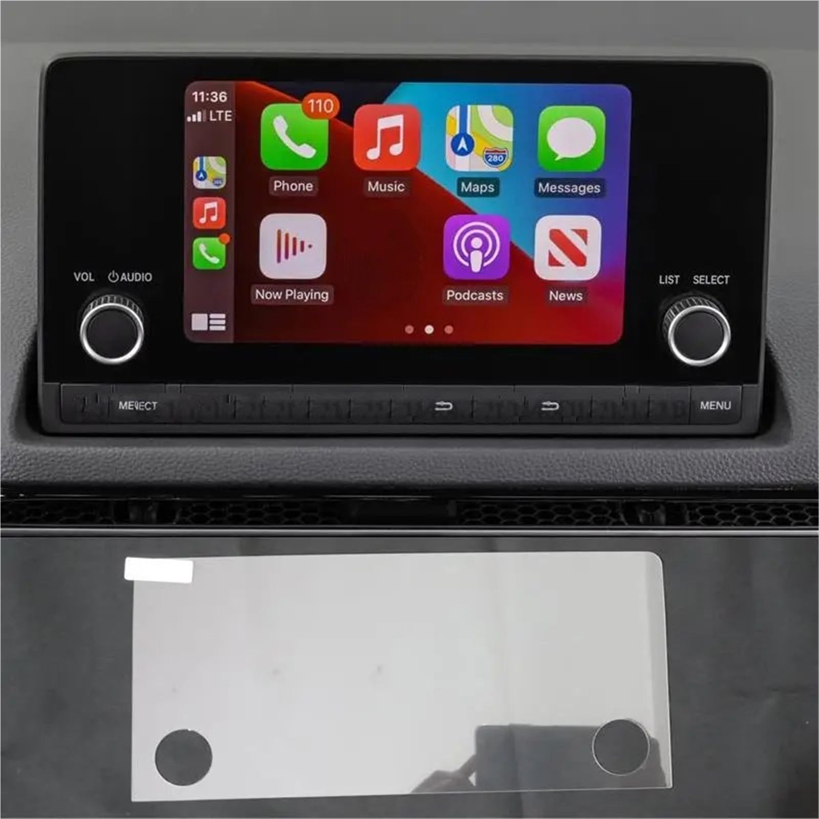 GPS-Navigations-Displayschutz Für CR-V 2023 Radio GPS Navigation Screen Protector Innen Zubehör Gehärtete Glas Film(7 inch) von RXRJSU