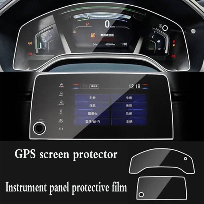 GPS-Navigations-Displayschutz Für CR-V Für CRV 5. 2017 2018 2019 2020 Steuerung des LCD-Bildschirmaufklebers Auto Styling GPS-Navigationsbildschirm Stahlschutzfolie(GPS and Instrument) von RXRJSU