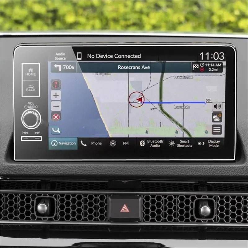 GPS-Navigations-Displayschutz Für CRV Für Civic Für HRV Für Pilot 9 Zoll 2023 2024 9 Zoll Auto Infotainment Radio GPS Navigation Gehärtetem Glas Screen Protector(Left Hand Drive) von RXRJSU
