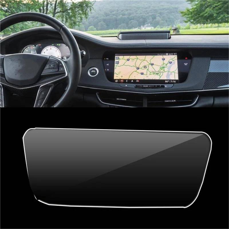 GPS-Navigations-Displayschutz Für Cadillac Für CT6 2019 2020 2021 Auto Infotainment Radio GPS Konsole Navigation Gehärtetem Glas Screen Protector von RXRJSU