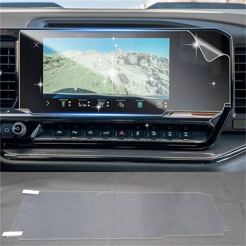 GPS-Navigations-Displayschutz Für Chevrolet Für Silverado 1500 LT RST LTZ Für ZR2 2022 2023 2024 13,4 Zoll Auto Infotainment Auto Radio GPS Navigation Screen Protector von RXRJSU